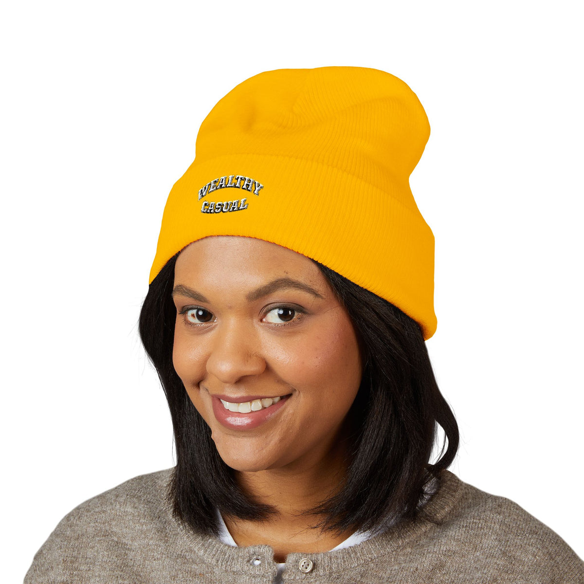 Embroidered Cuffed Beanie