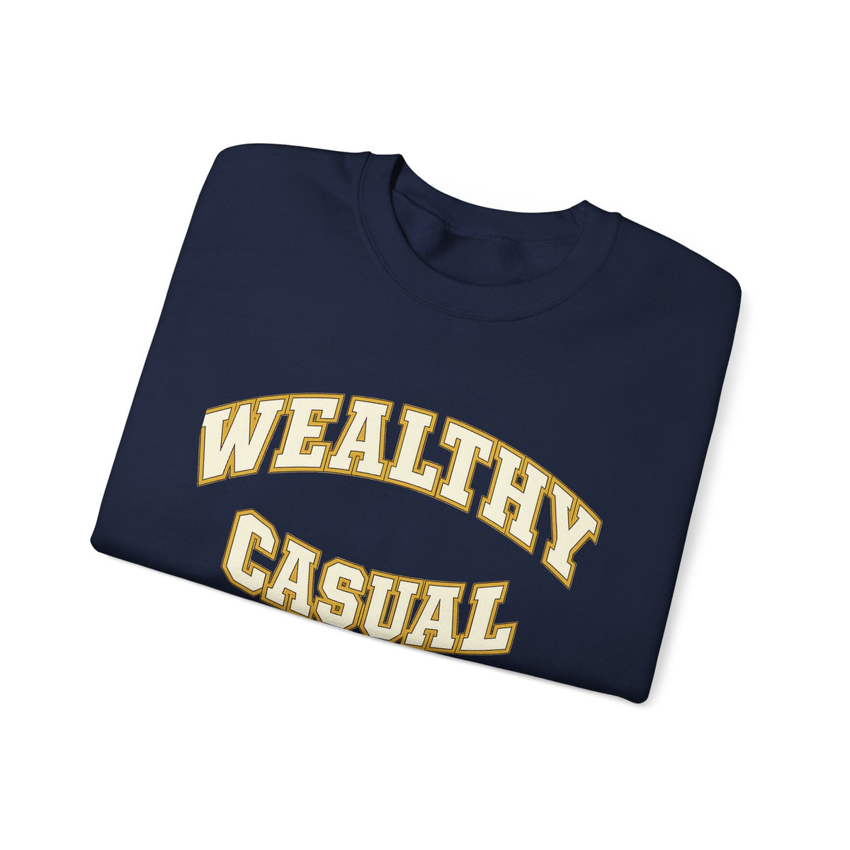 Embroidered Wealthy Casual Text Sweatshirt