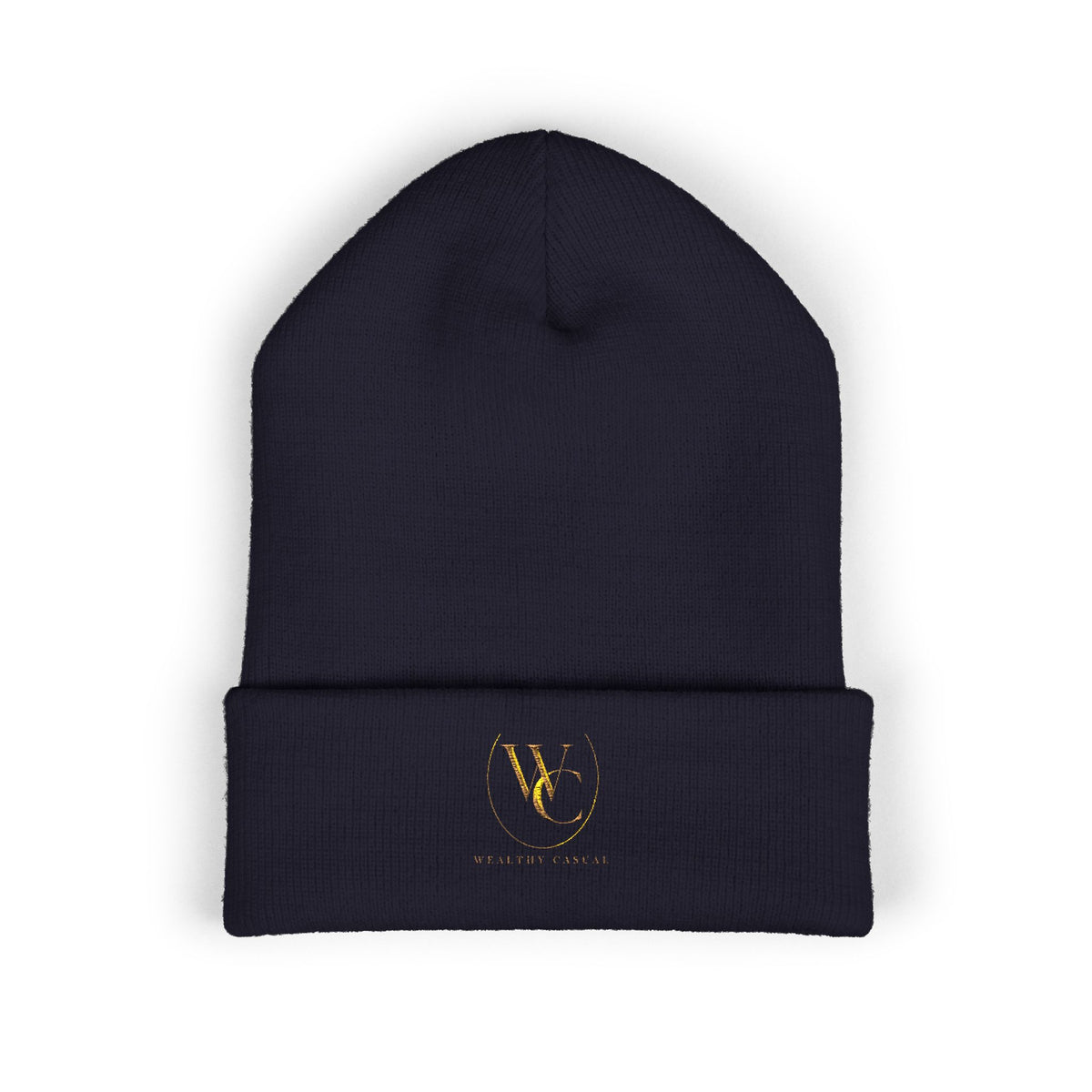 Embroidered Minimalist Cuffed Beanie
