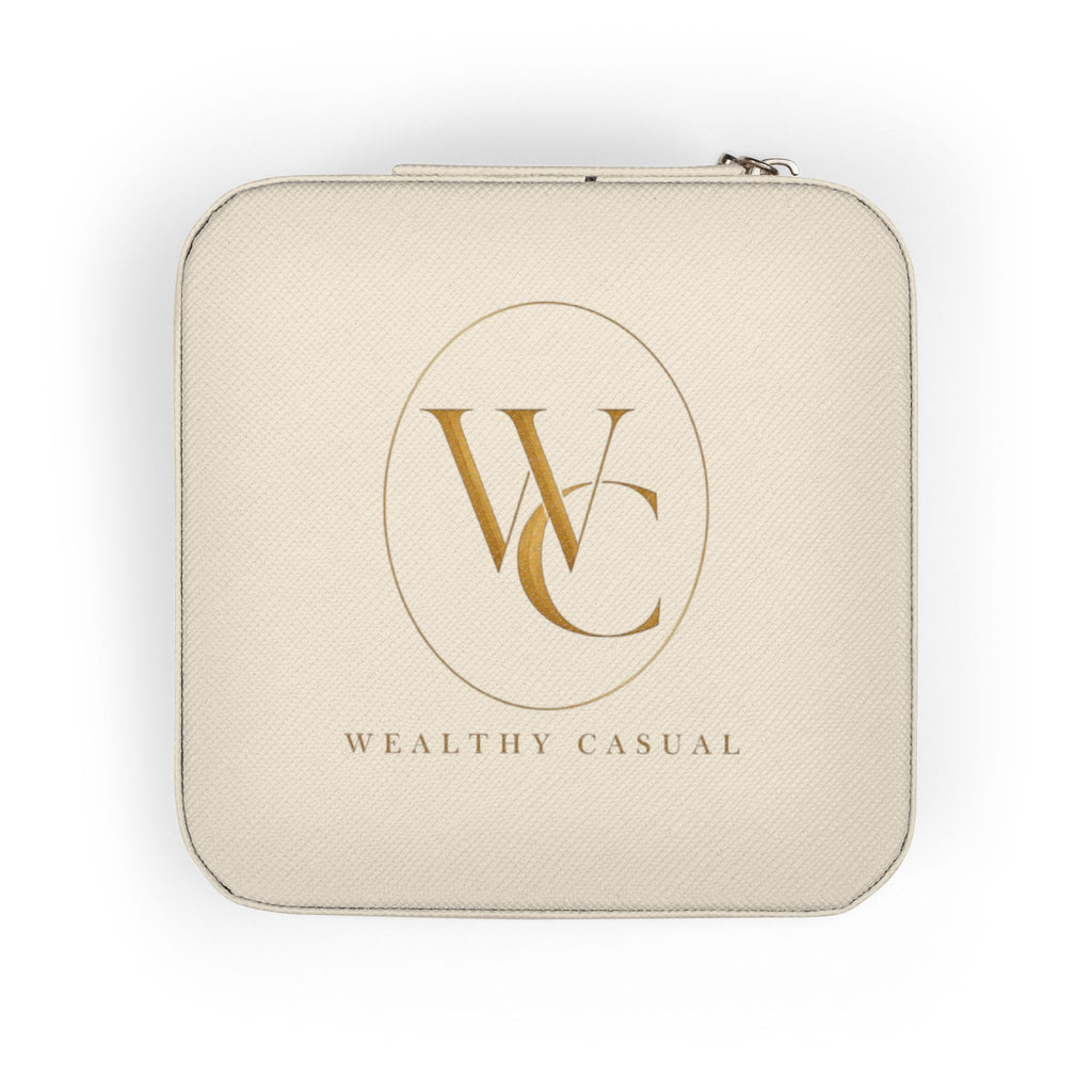Minimalist Jewelry Travel Case with Ring and Earring Compartments