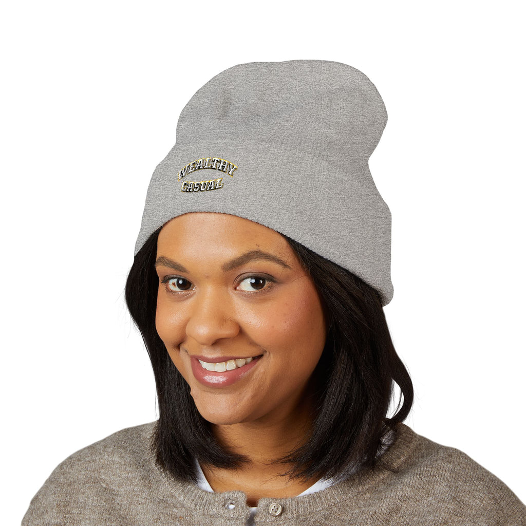 Embroidered Cuffed Beanie