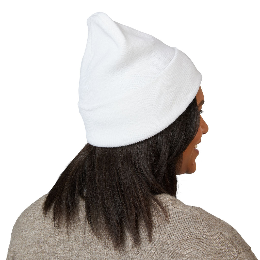 Embroidered Minimalist Cuffed Beanie
