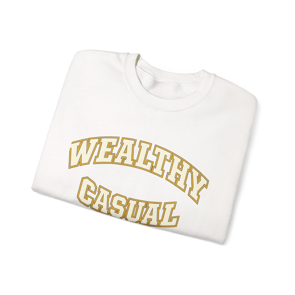 Embroidered Wealthy Casual Text Sweatshirt