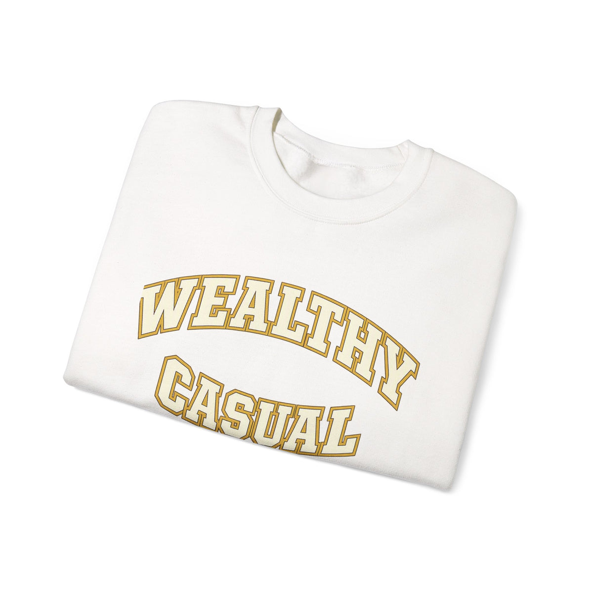 Embroidered Wealthy Casual Text Sweatshirt
