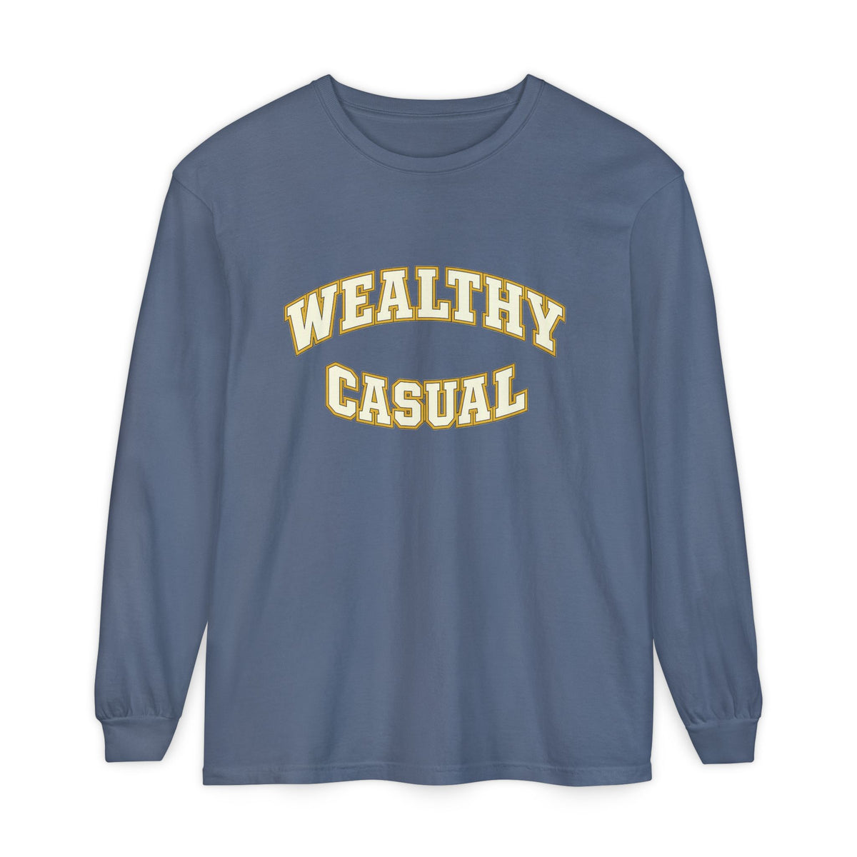 Printed Wealthy Casual Long Sleeve T-Shirt