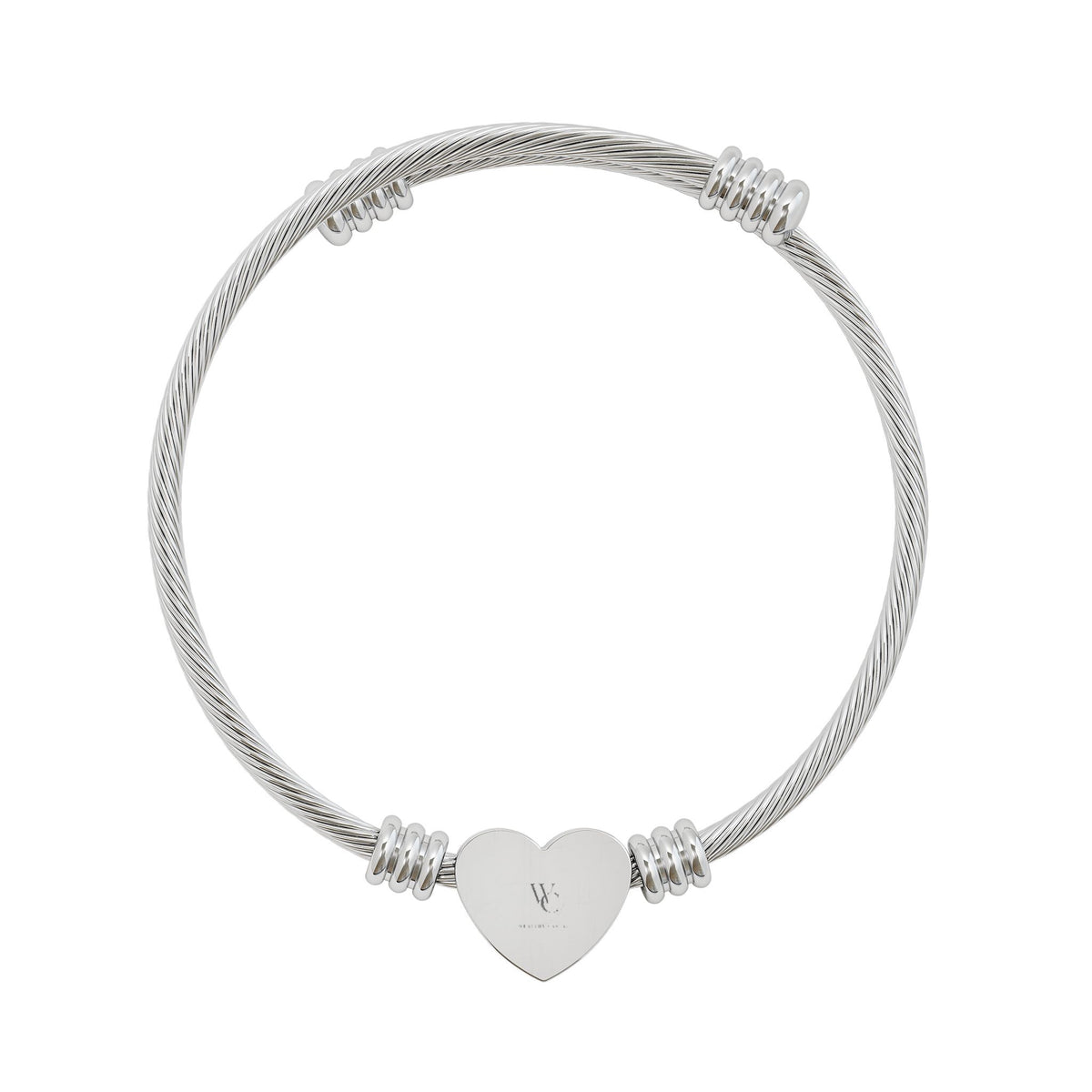 Heart Cuff Bracelet – WC logo
