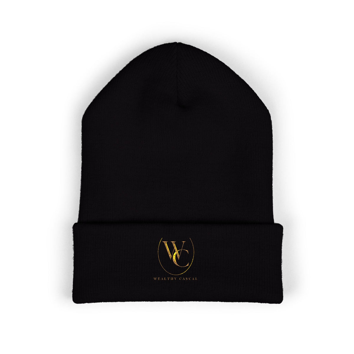 Embroidered Minimalist Cuffed Beanie