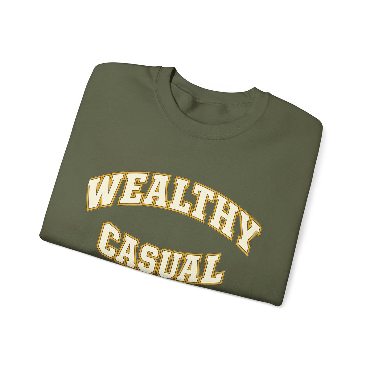 Embroidered Wealthy Casual Text Sweatshirt