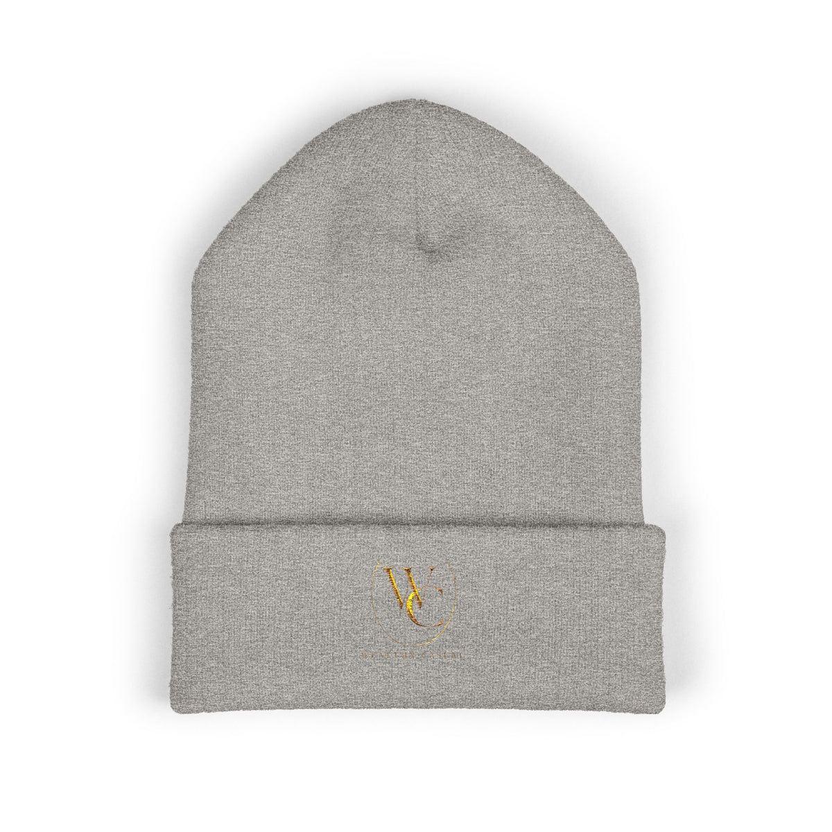 Embroidered Minimalist Cuffed Beanie