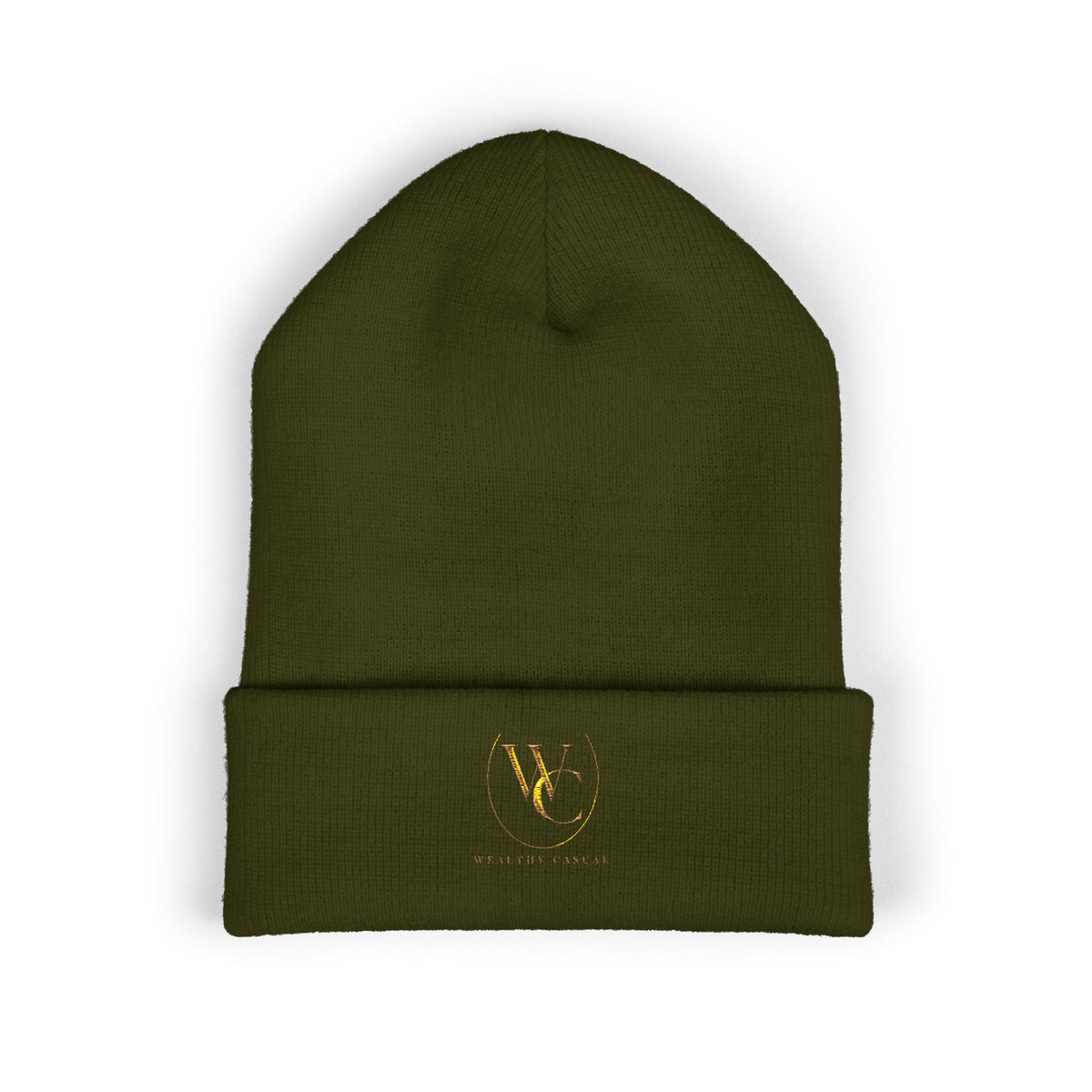 Embroidered Minimalist Cuffed Beanie