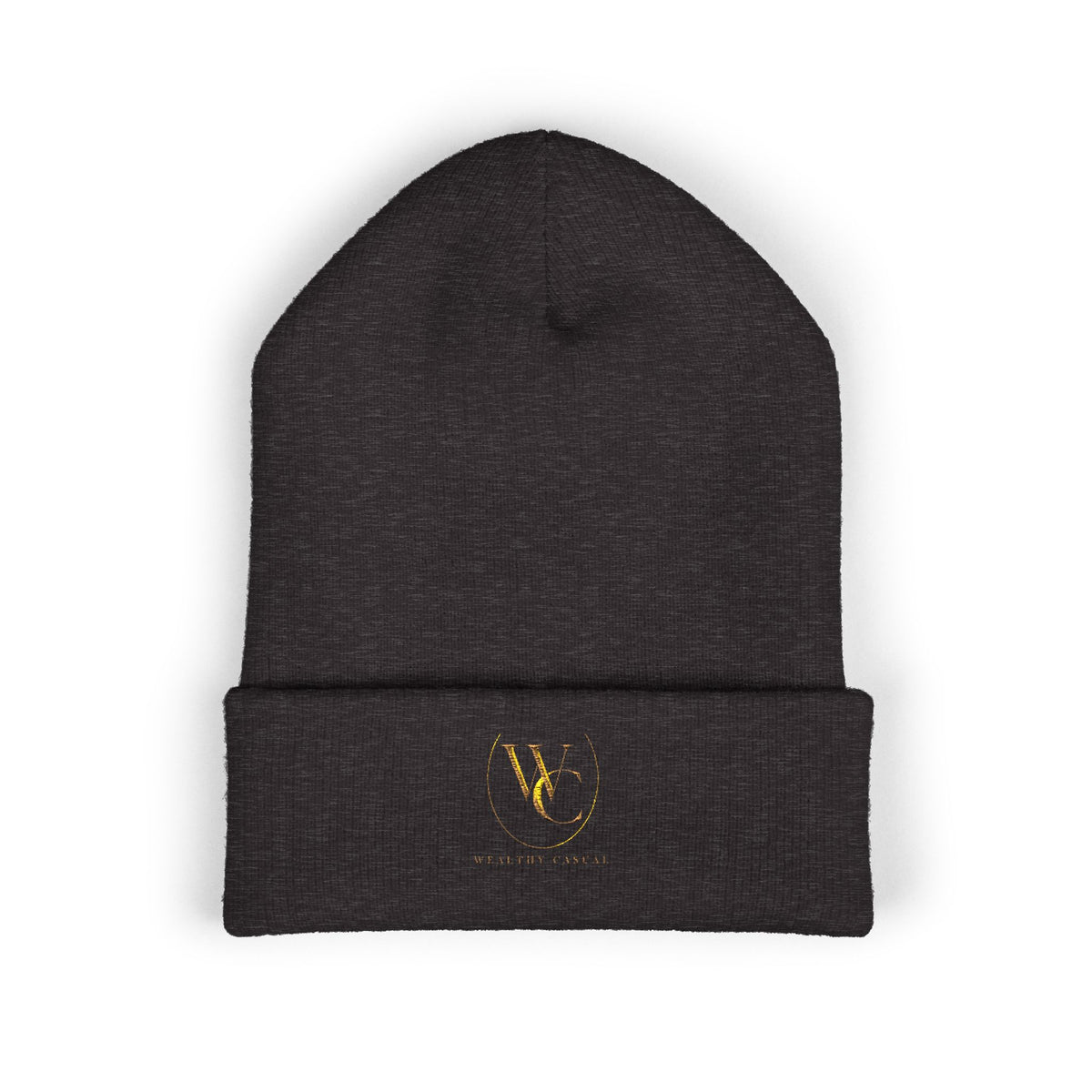 Embroidered Minimalist Cuffed Beanie