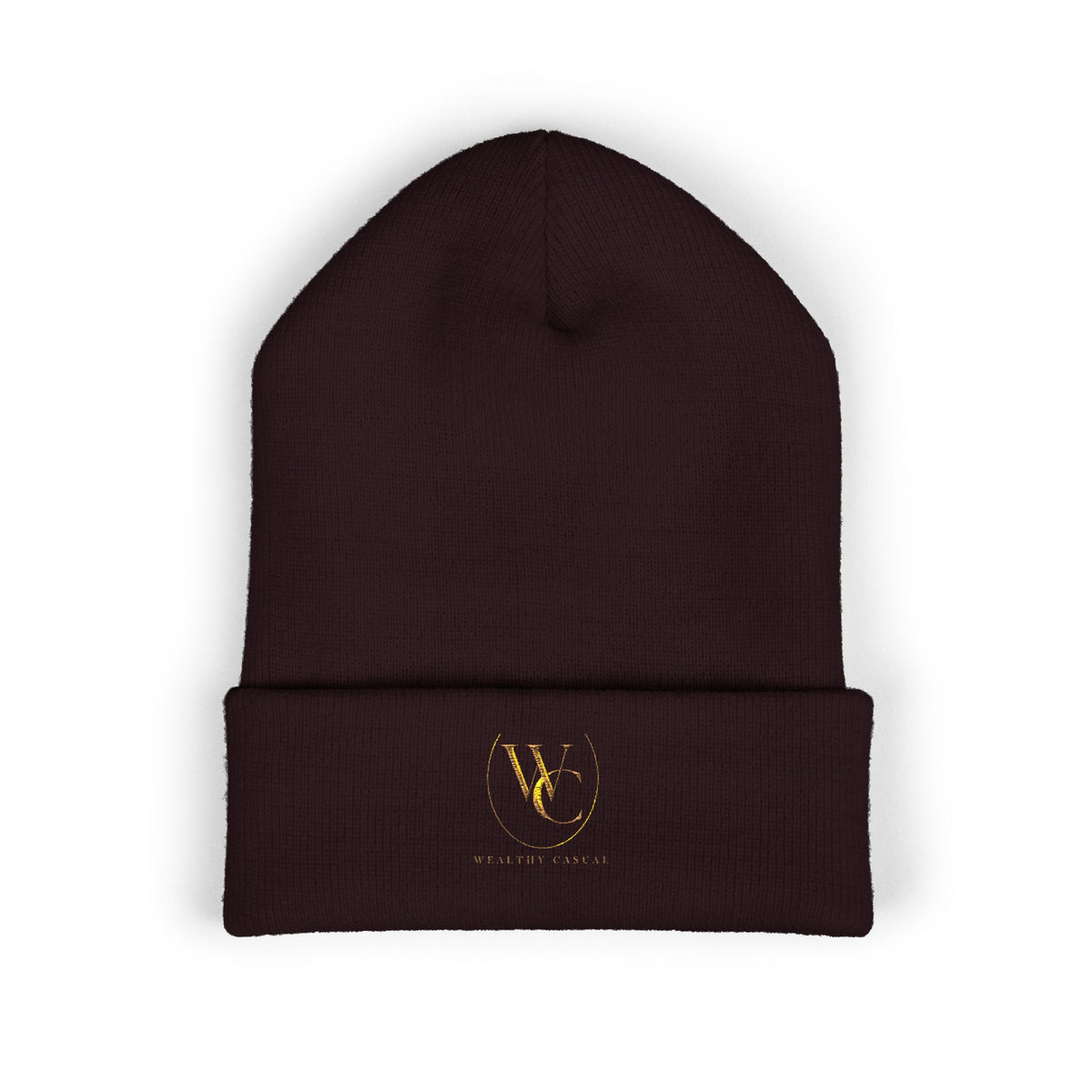 Embroidered Minimalist Cuffed Beanie