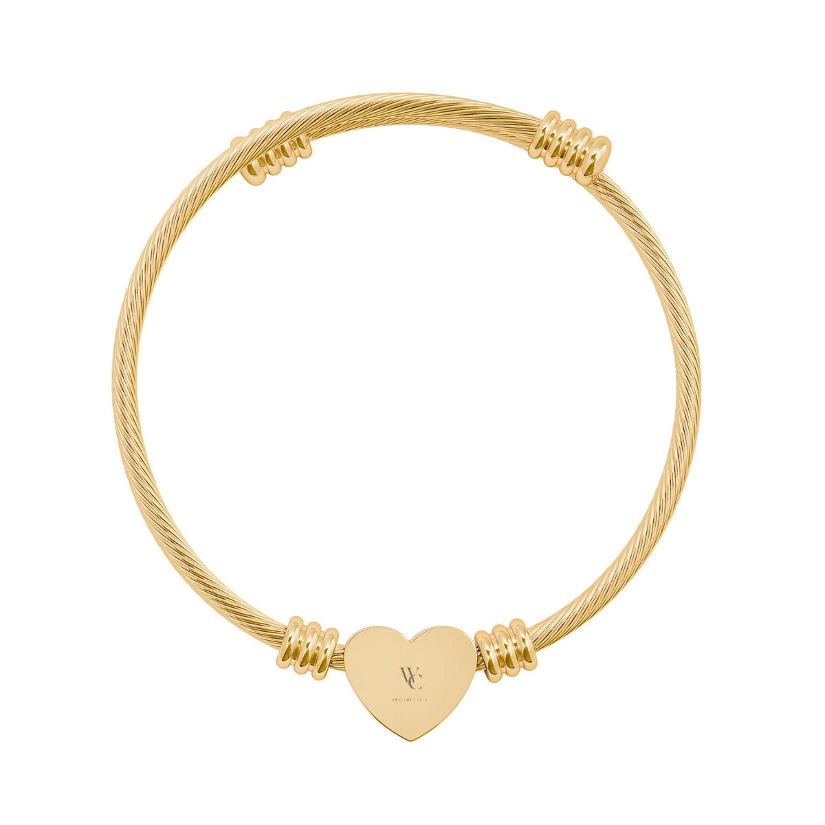 Heart Cuff Bracelet – WC logo