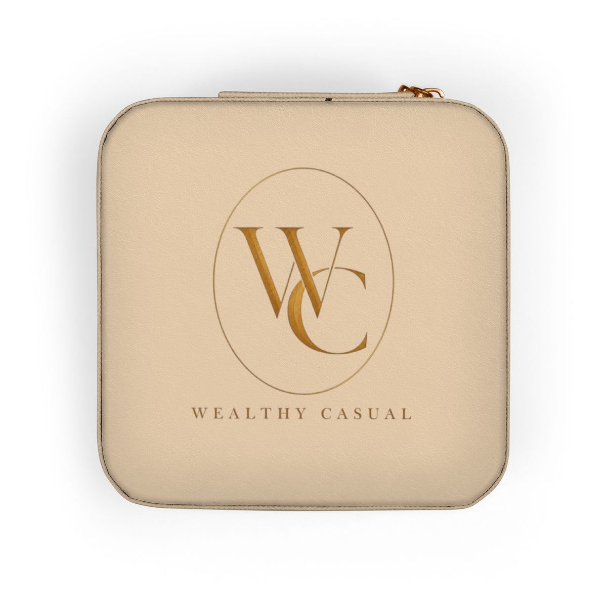 Minimalist Jewelry Travel Case with Ring and Earring Compartments