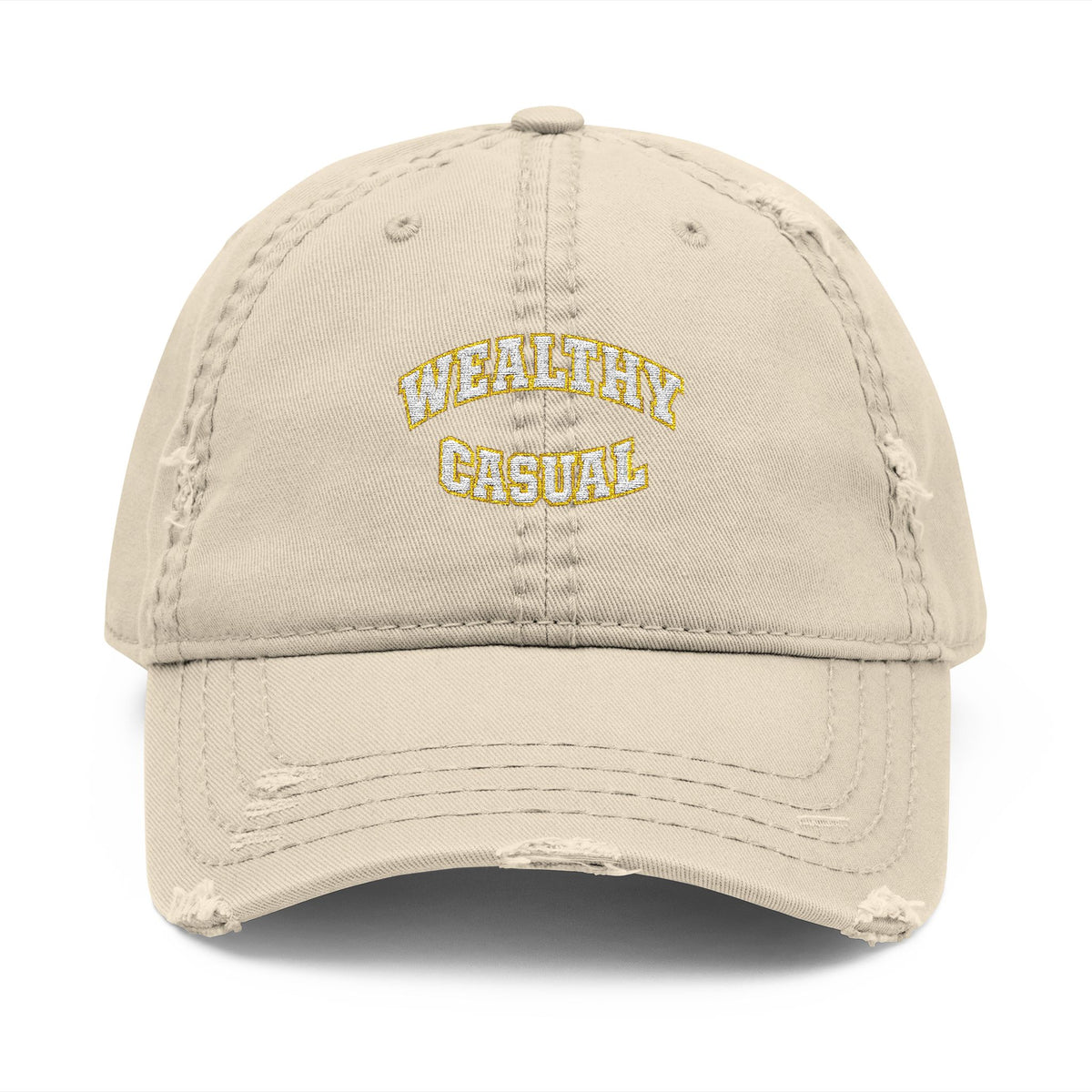 Wealthy Casual Distressed Hat