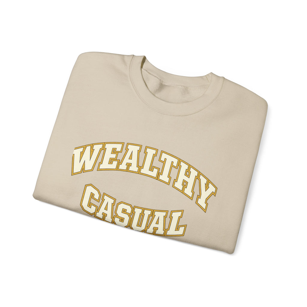 Embroidered Wealthy Casual Text Sweatshirt
