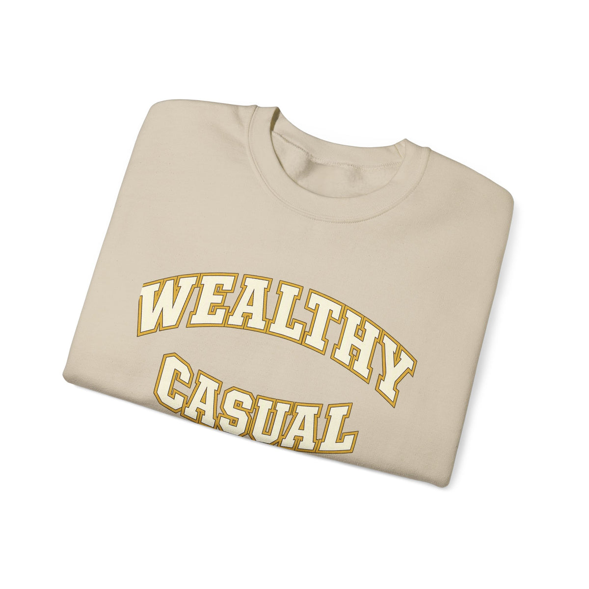 Embroidered Wealthy Casual Text Sweatshirt