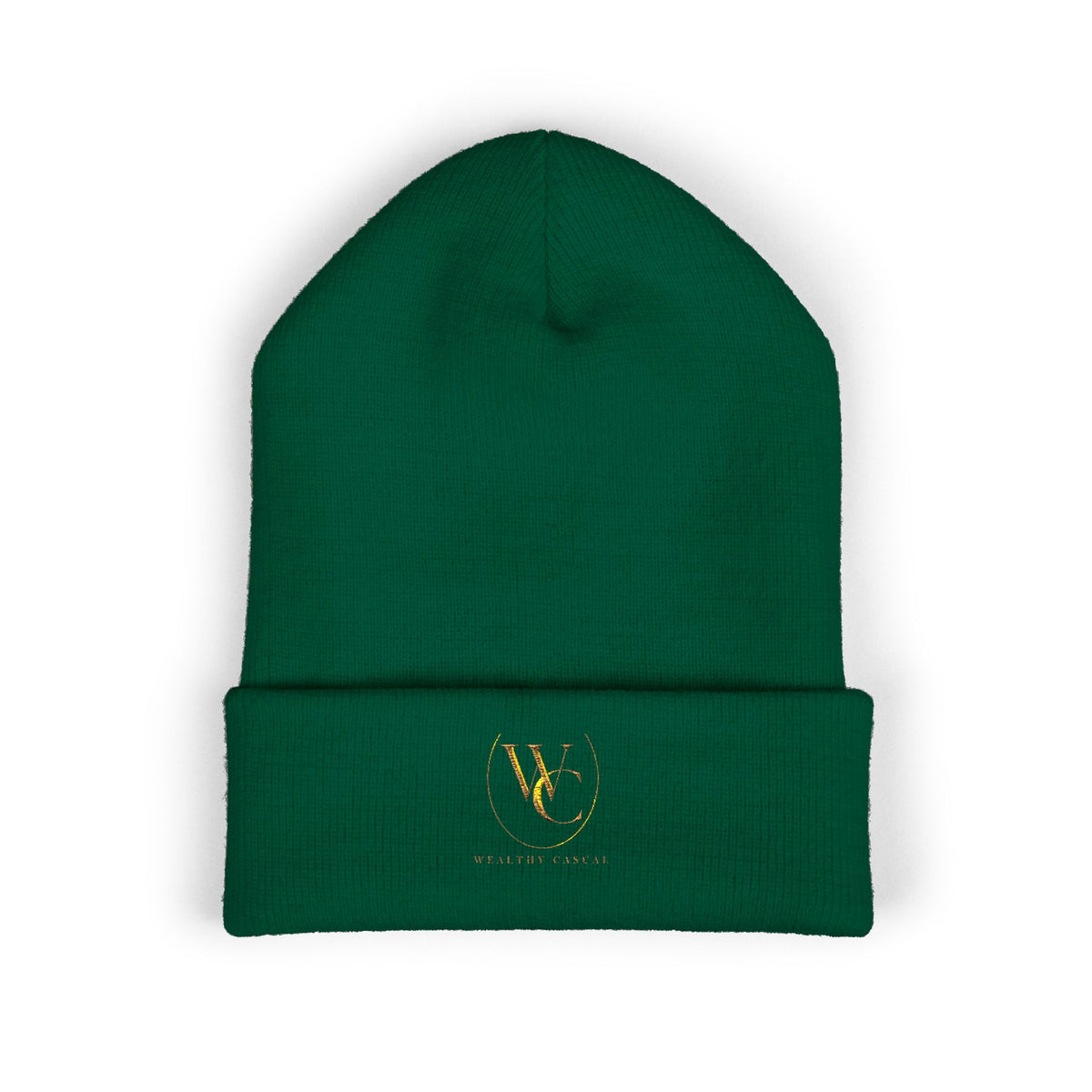 Embroidered Minimalist Cuffed Beanie