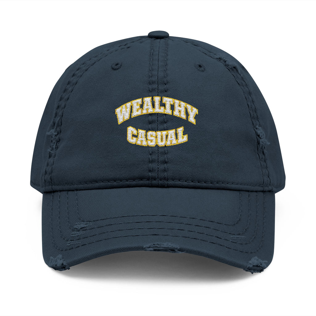 Wealthy Casual Distressed Hat