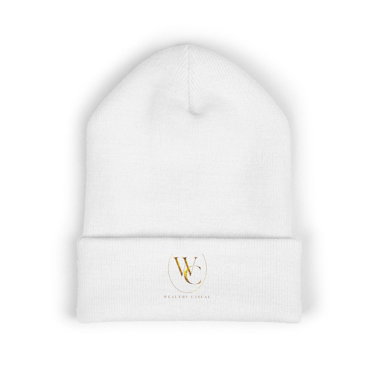 Embroidered Minimalist Cuffed Beanie